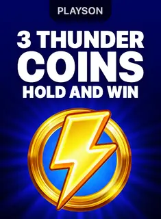 3 Thunder Coins: Hold and Win, slot da Playson na 1win