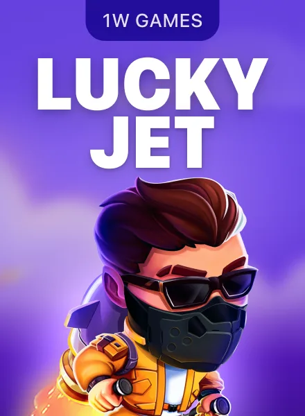 Capa de Lucky Jet, jogo crash disponível na 1win Brasil