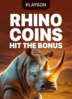 Rhino Coins: Hit the Bonus, slot da Playson na 1win