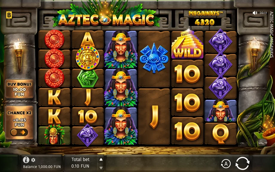 Captura do jogo Aztec Magic Megaways