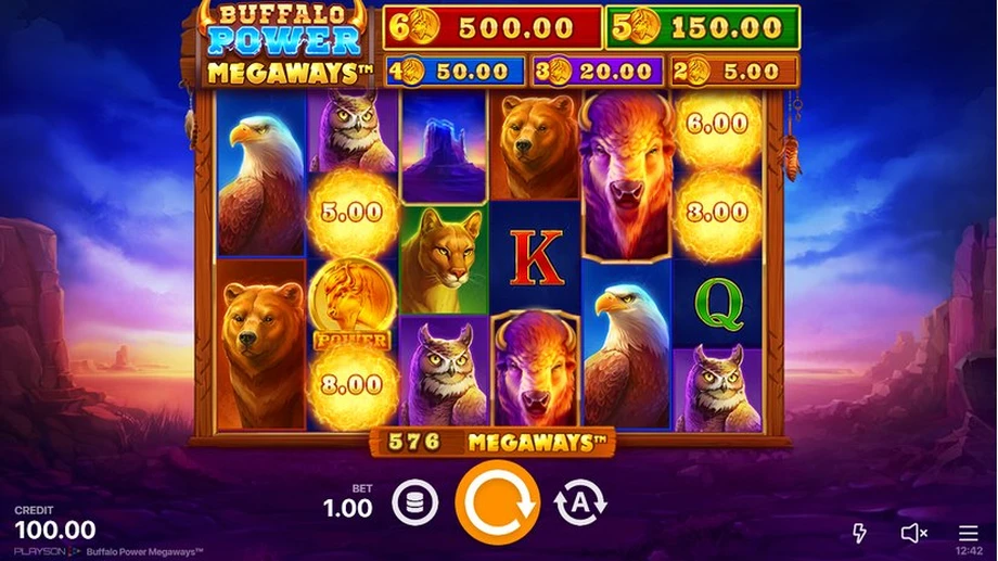 Captura do jogo Buffalo Power Megaways