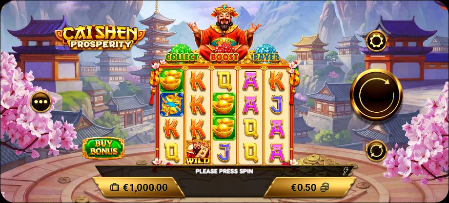 Captura do jogo Cai Shen Prosperity