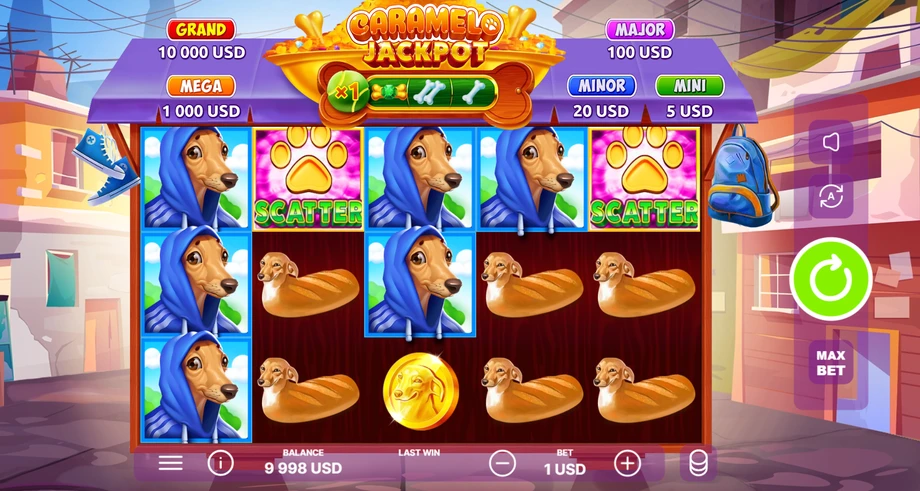 Captura do jogo Caramelo Jackpot
