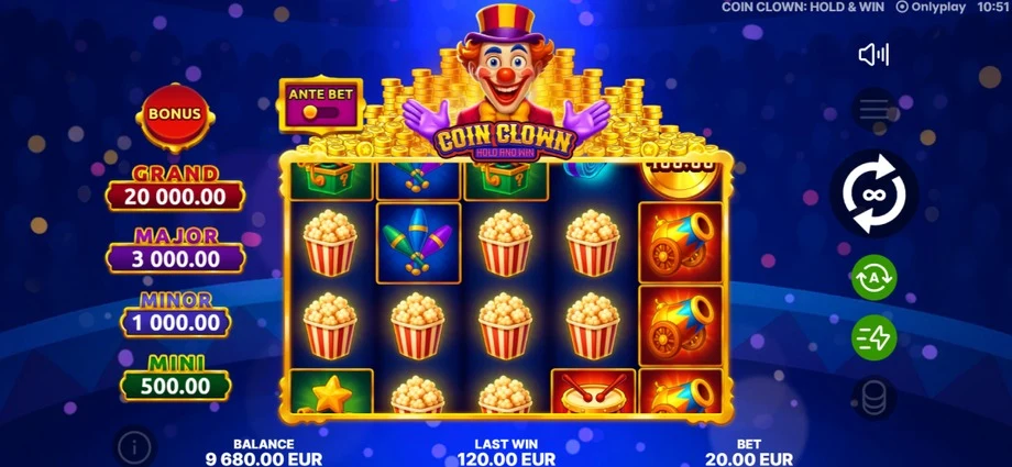 Captura do jogo Coin Clown: Hold & Win
