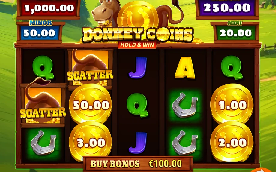 Captura do jogo Donkey Coins Hold & Win