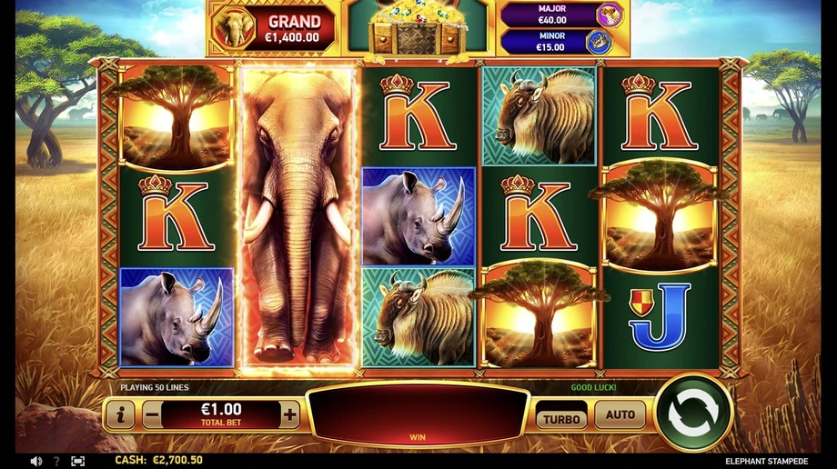 Captura do jogo Elephant Stampede