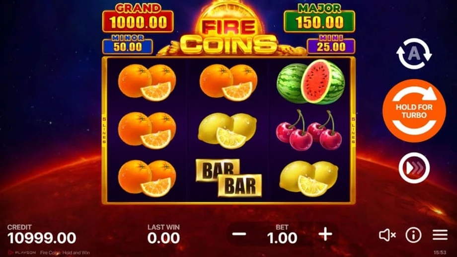 Captura do jogo Fire Coins: Hold and Win