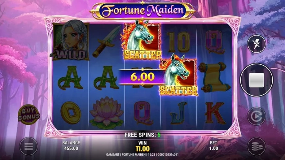 Captura do jogo Fortune Maiden