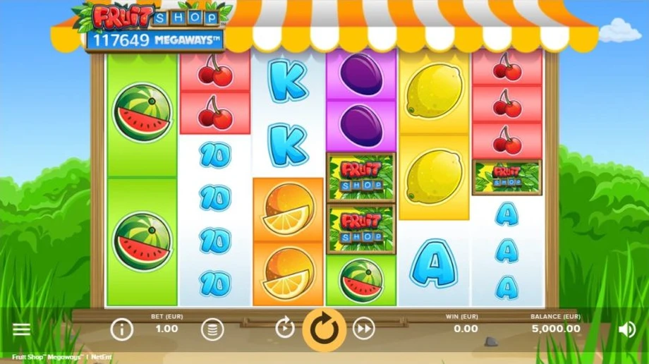 Captura do jogo Fruit Shop Megaways