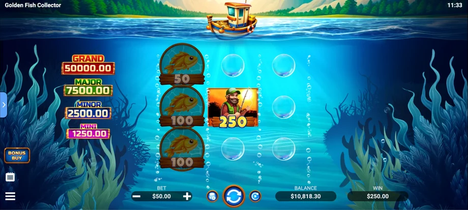 Captura do jogo Golden Fish Collector