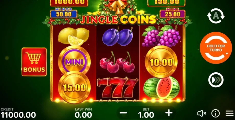 Captura do jogo Jingle Coins: Hold and Win