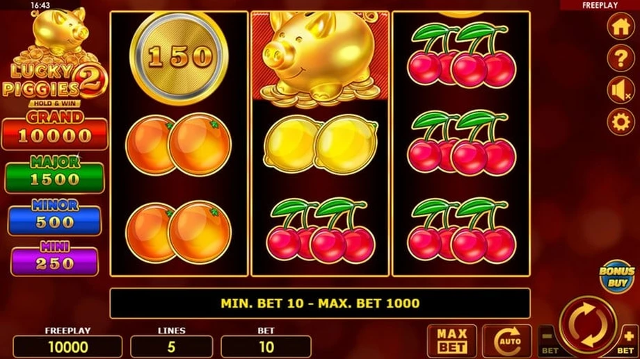 Captura do jogo Lucky Piggies 2 Hold&Win