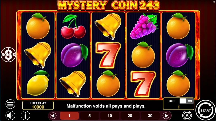 Captura do jogo Mystery Coin 243