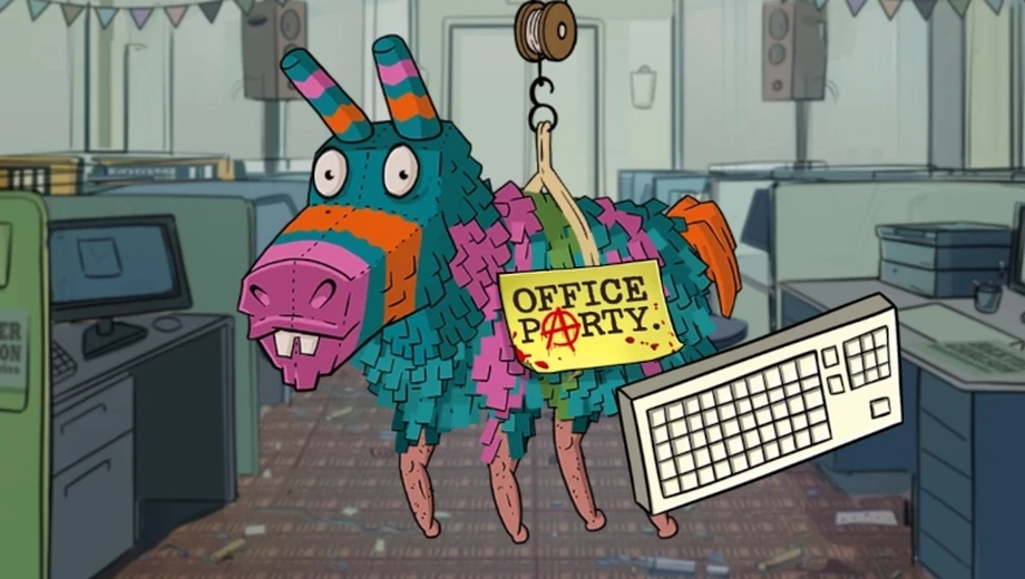 Banner de Office Party