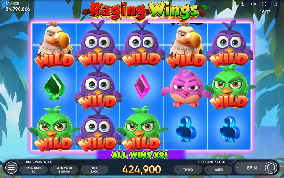 Captura do jogo Raging Wings