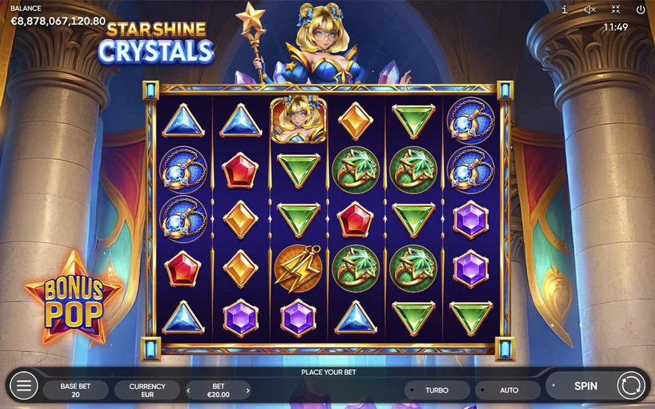 Captura do jogo Starshine Crystals