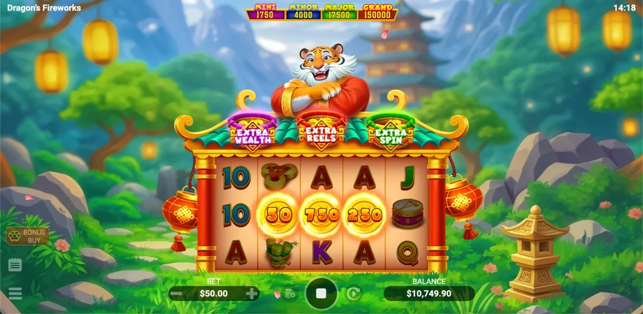Captura do jogo Tiger of Fortune