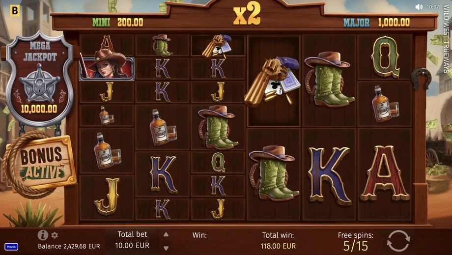 Captura do jogo Wild West TRUEWAYS