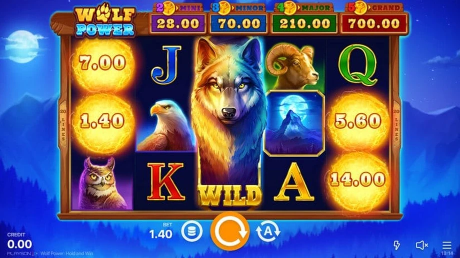 Captura do jogo Wolf Power: Hold and Win